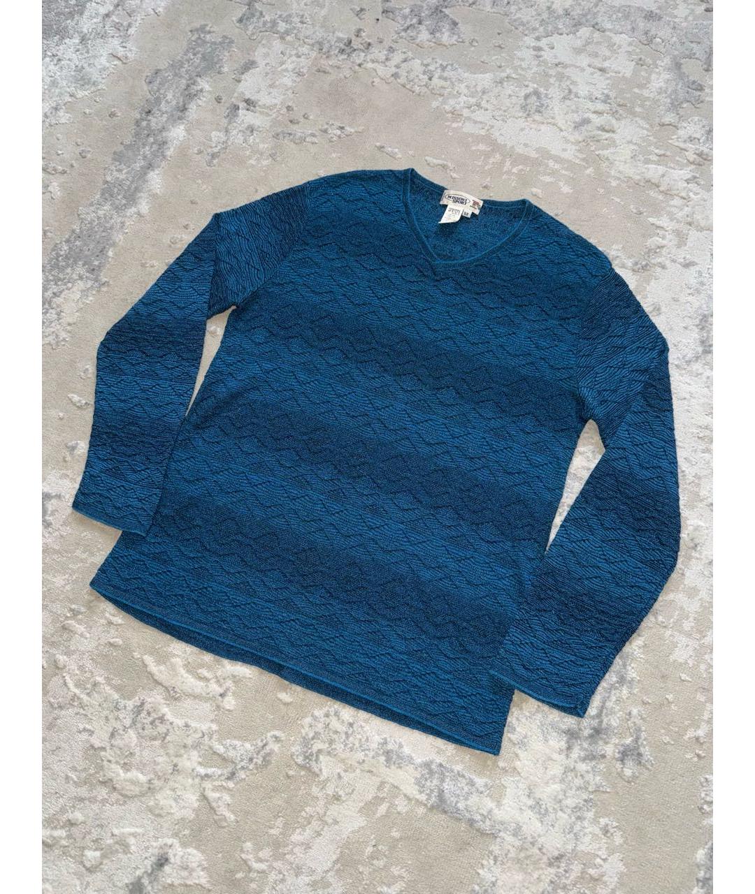 MISSONI Синий джемпер / свитер, фото 2
