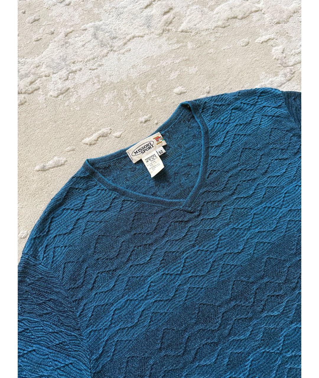 MISSONI Синий джемпер / свитер, фото 5