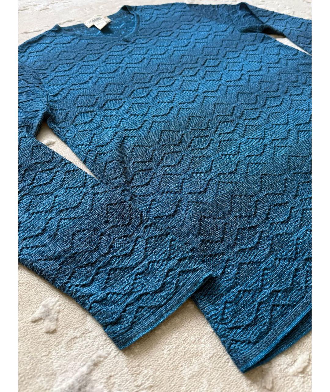 MISSONI Синий джемпер / свитер, фото 4