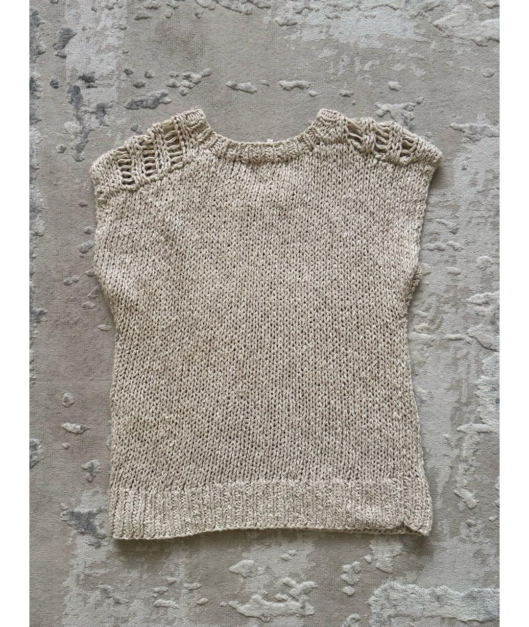 IRO Бежевая хлопковая жилетка, фото 6