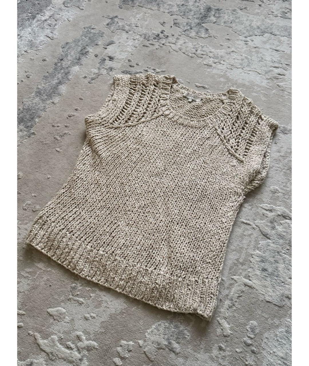 IRO Бежевая хлопковая жилетка, фото 2