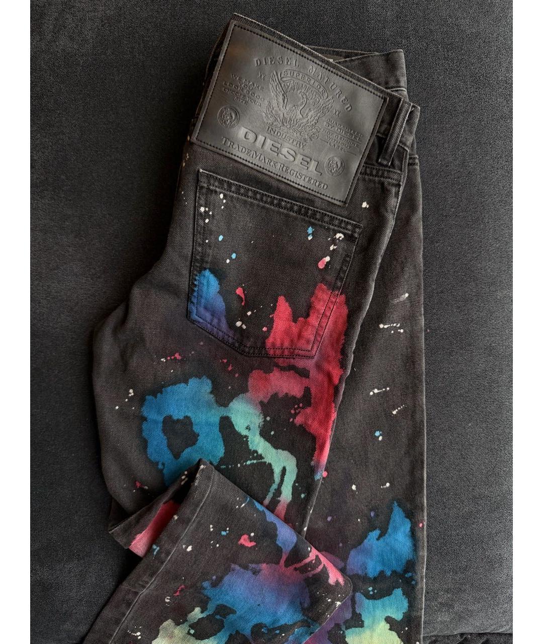 DIESEL BLACK GOLD Черные хлопковые джинсы скинни, фото 6