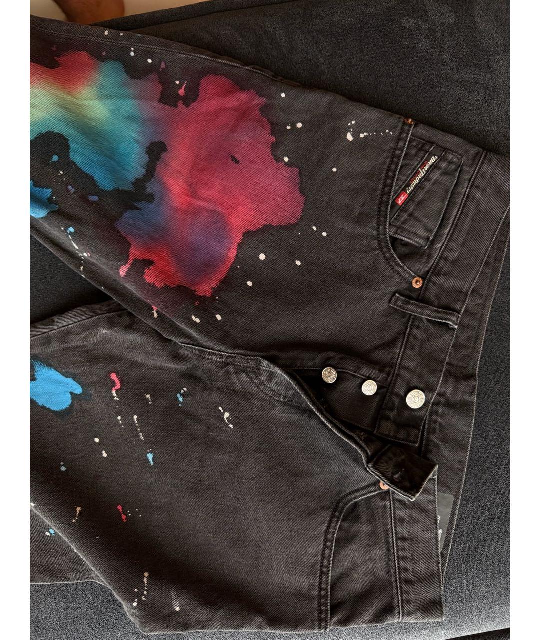 DIESEL BLACK GOLD Черные хлопковые джинсы скинни, фото 5