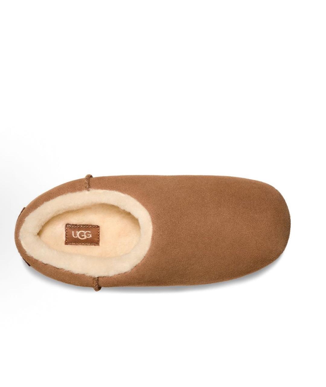 UGG AUSTRALIA Коричневые замшевые сабо, фото 4