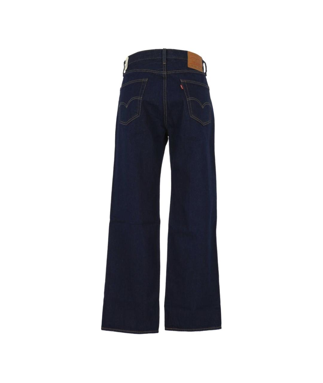 LEVI'S Синие хлопковые прямые джинсы, фото 3