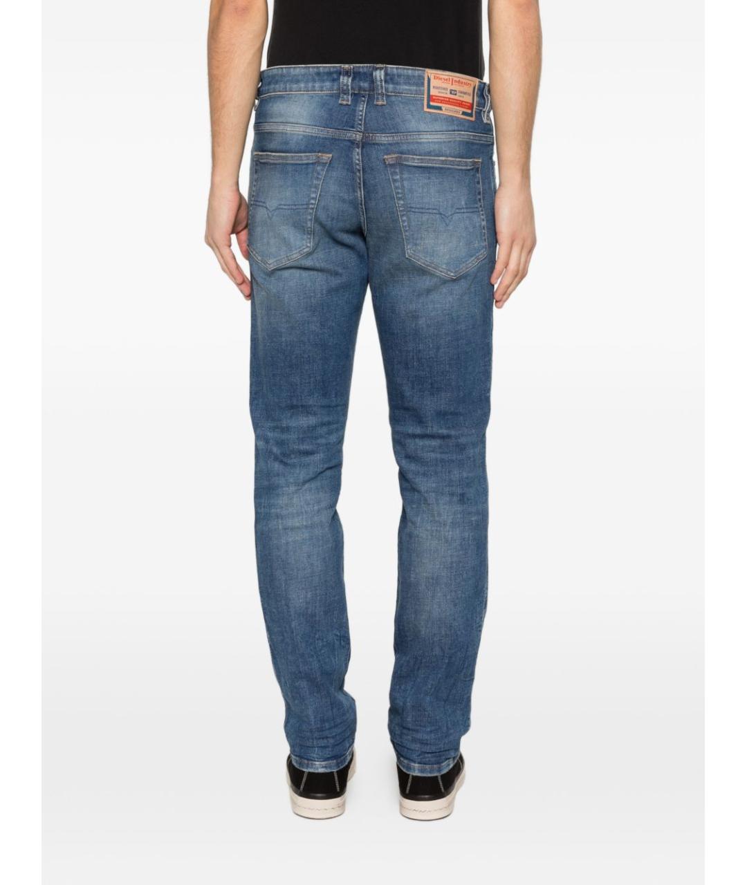 DIESEL Синие хлопковые джинсы скинни, фото 2