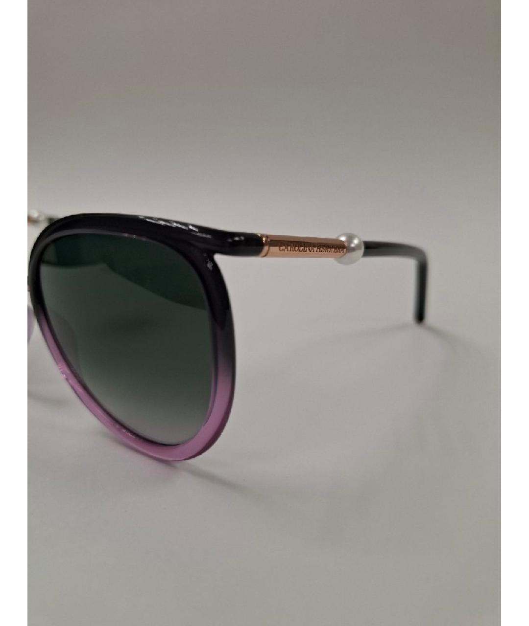 CAROLINA HERRERA Фиолетовые пластиковые солнцезащитные очки, фото 3