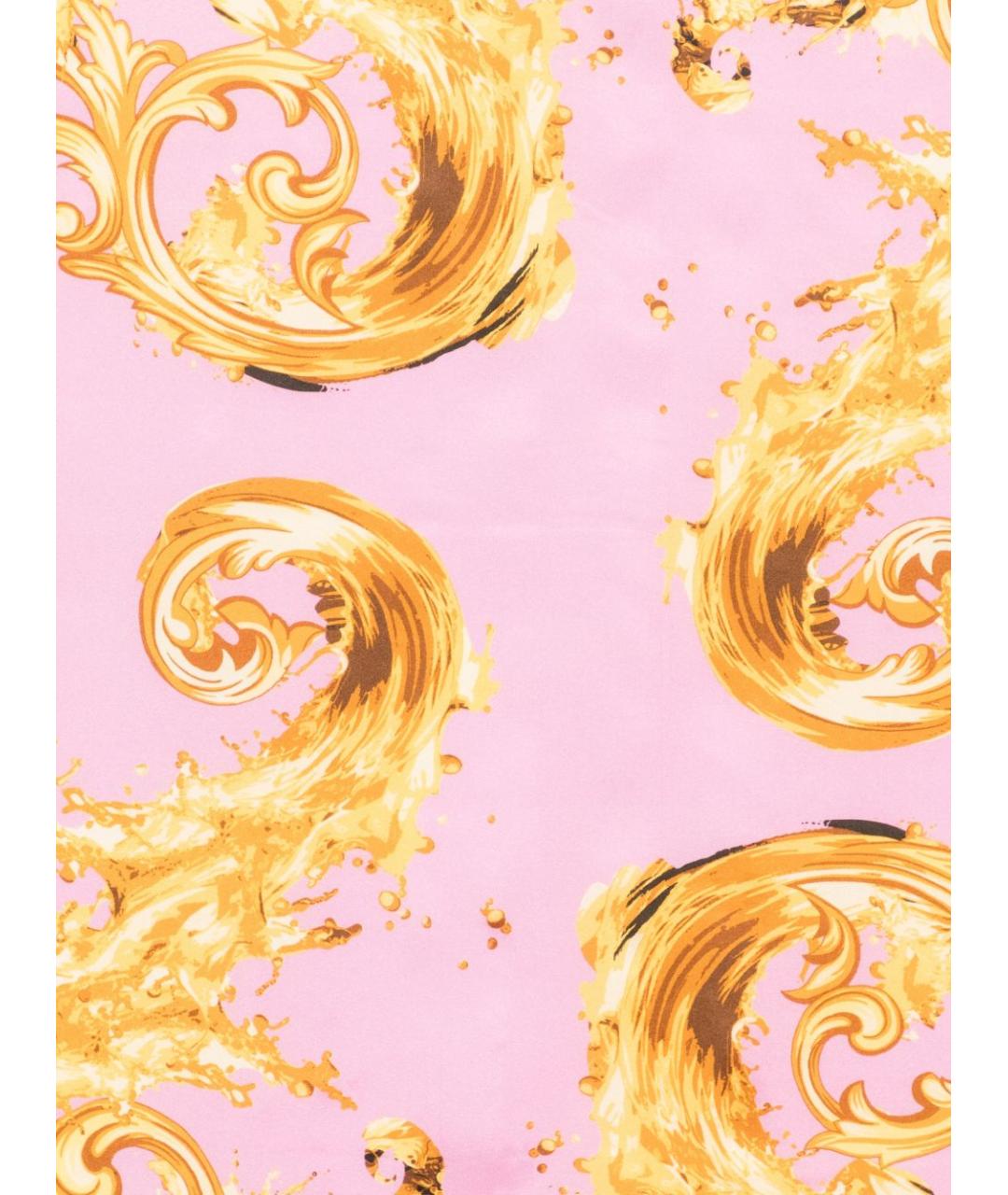 VERSACE JEANS COUTURE Черный шелковый платок, фото 3