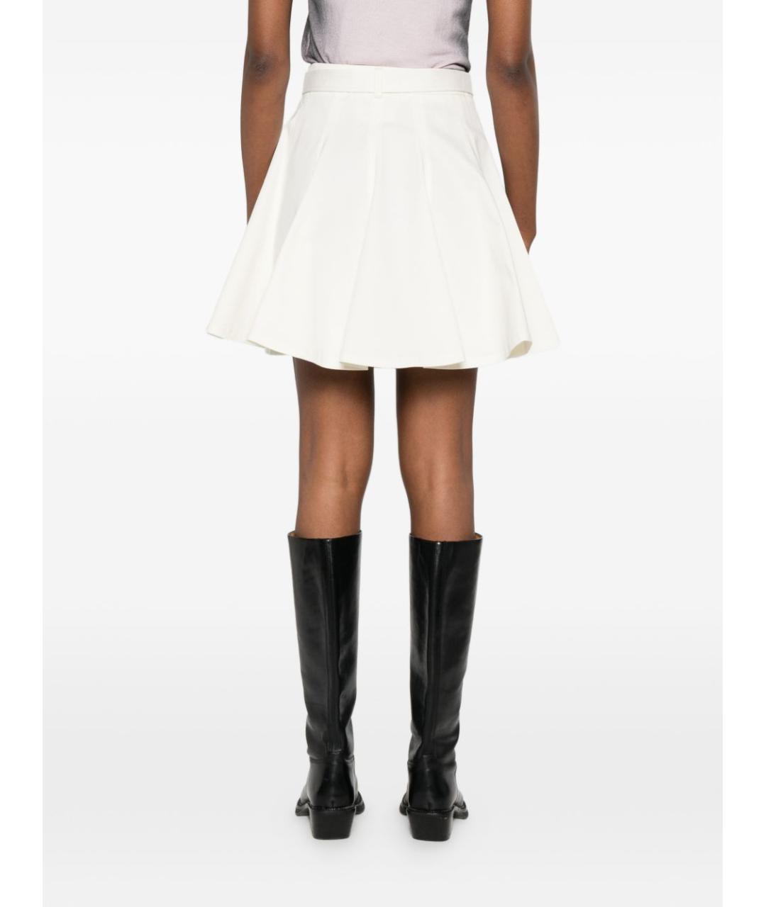 VERSACE JEANS COUTURE Бежевая хлопковая юбка мини, фото 3