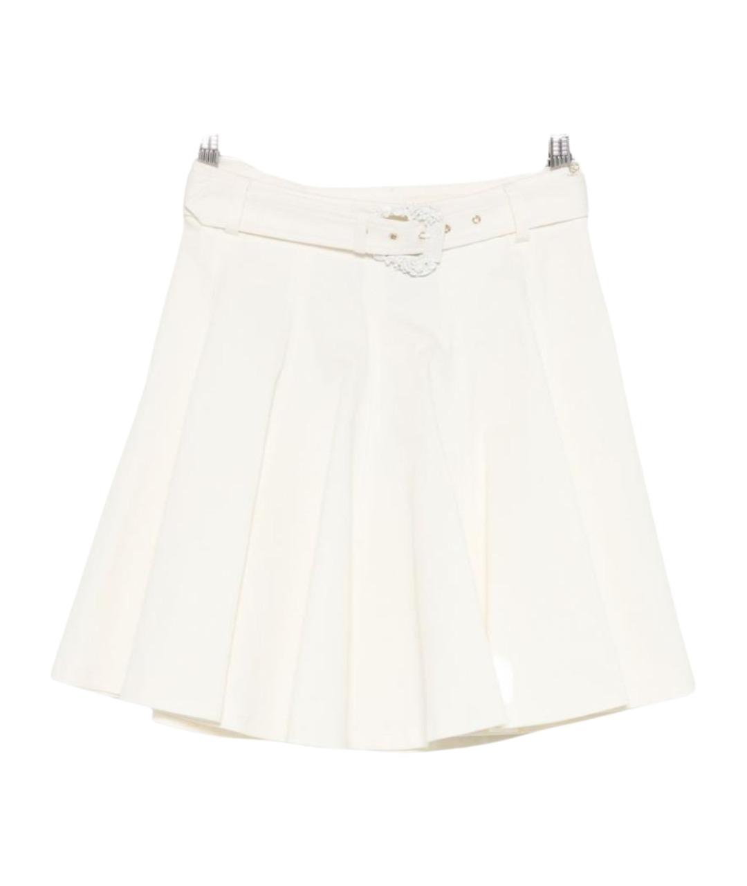 VERSACE JEANS COUTURE Бежевая хлопковая юбка мини, фото 1