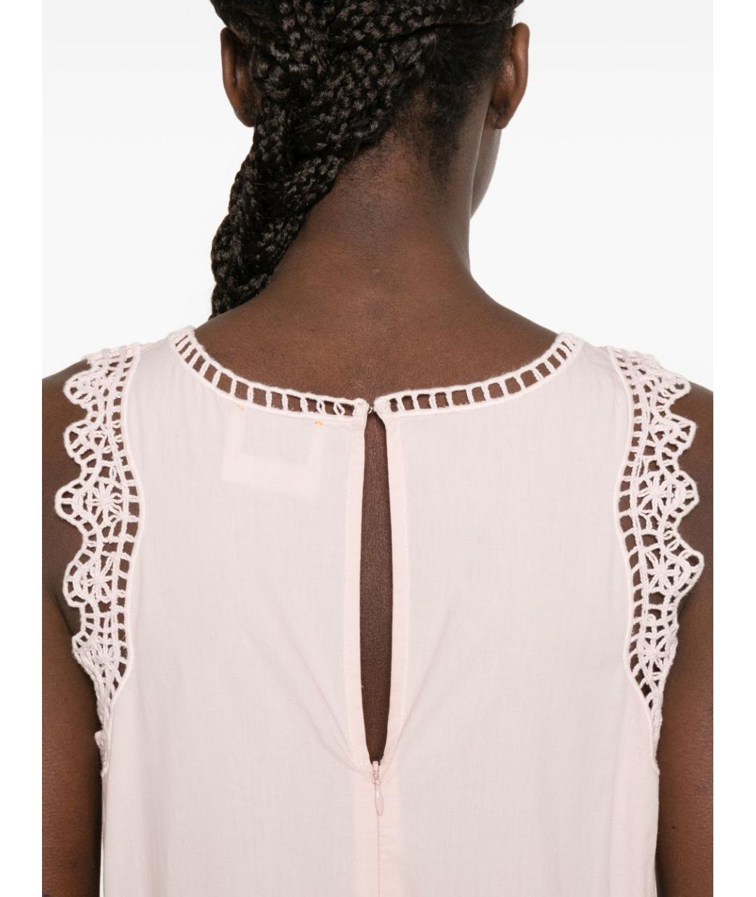 FORTE FORTE Розовое хлопковое повседневное платье, фото 4