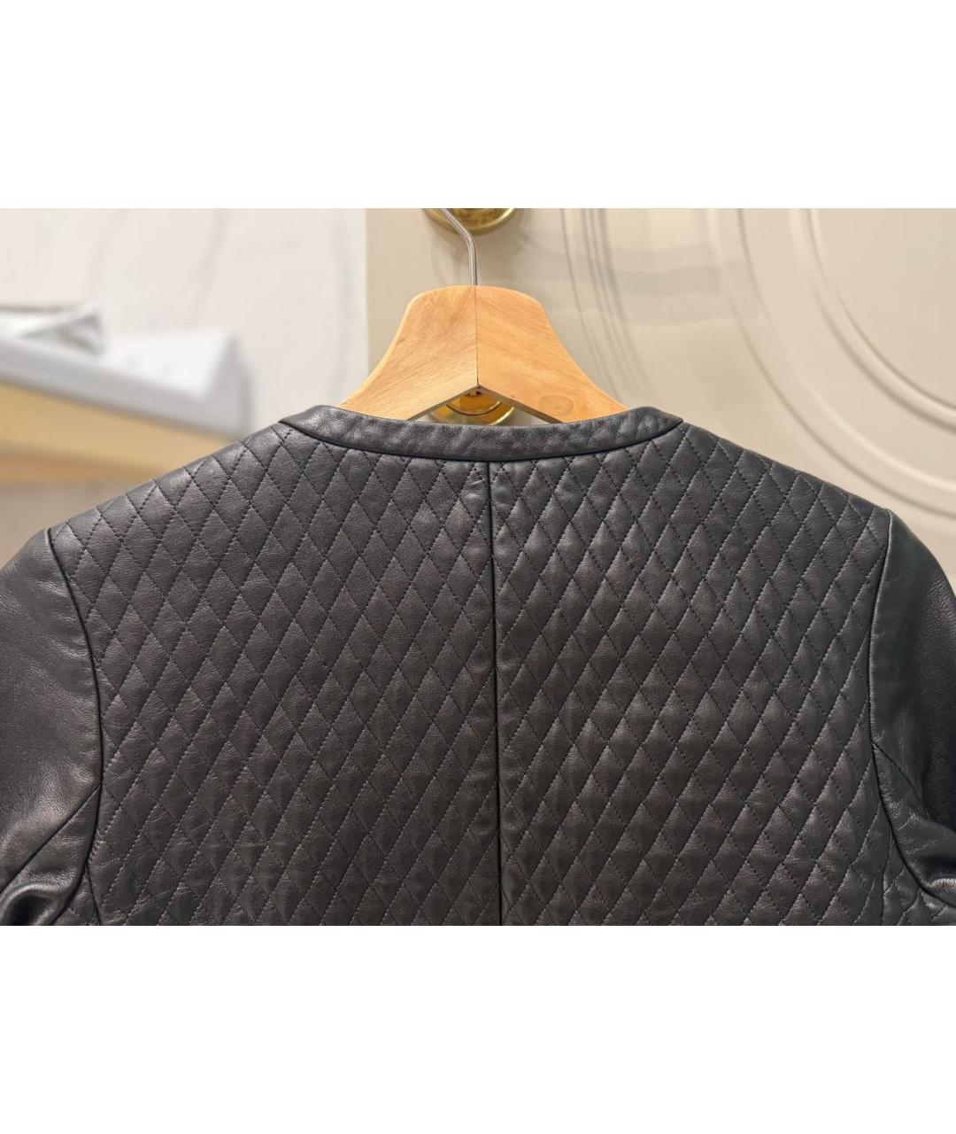 PRADA Черная кожаная куртка, фото 3
