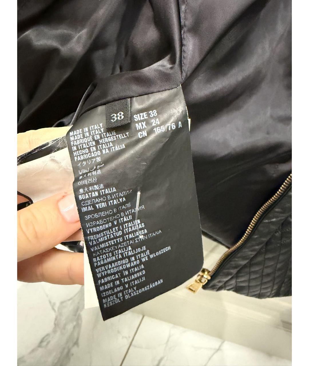 PRADA Черная кожаная куртка, фото 8