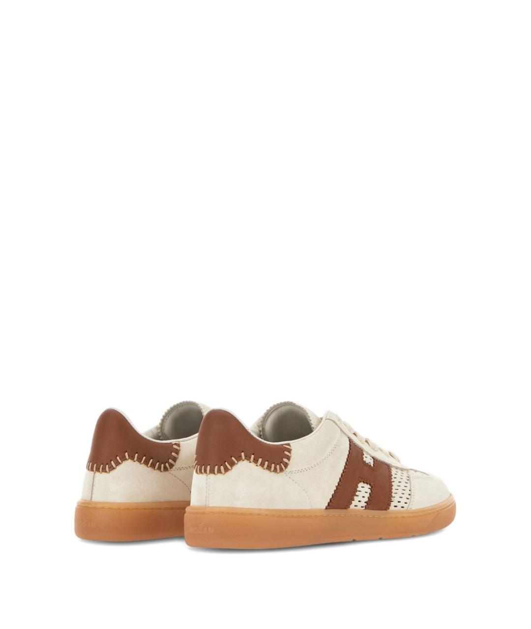 HOGAN Бежевые замшевые кеды, фото 5