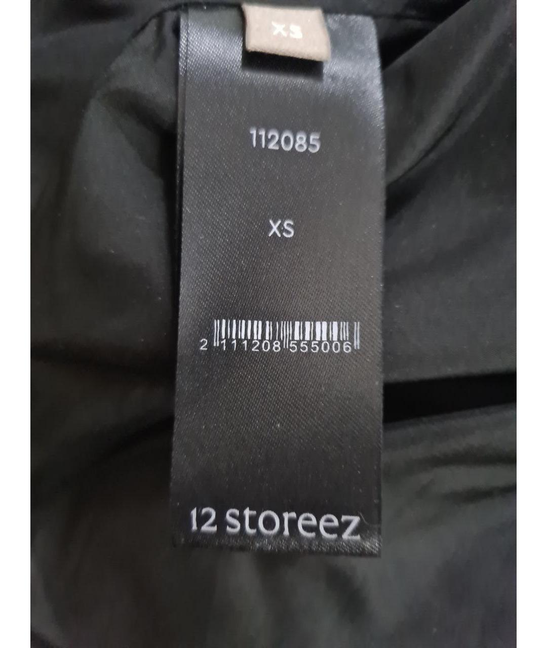 12 STOREEZ Черный полиэстеровый пуховик, фото 4