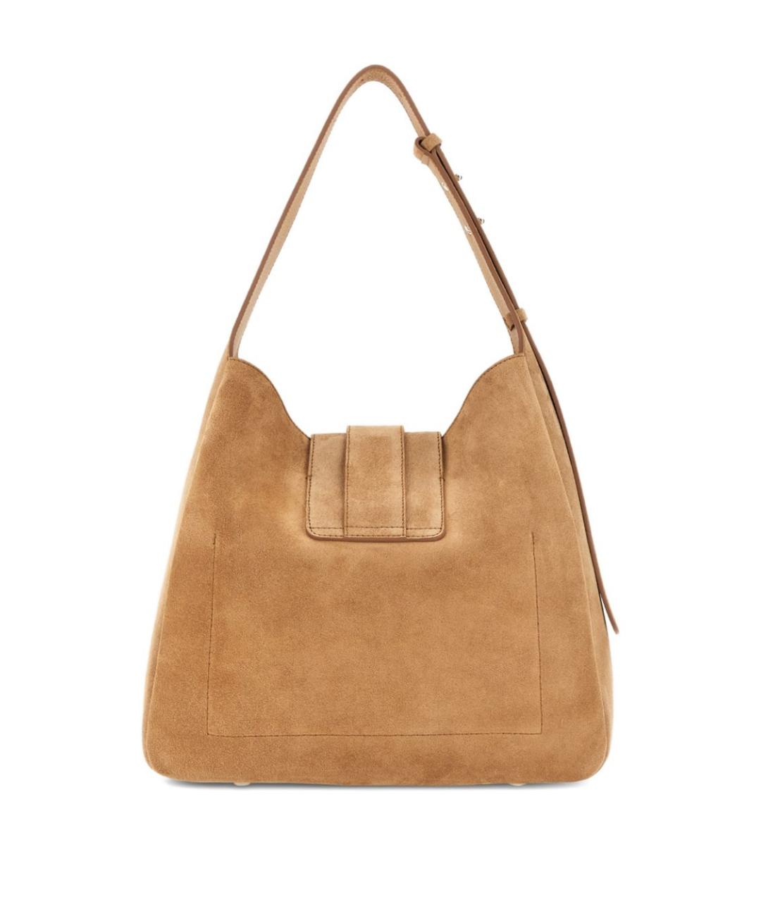 HOGAN Бежевая замшевая сумка через плечо, фото 2
