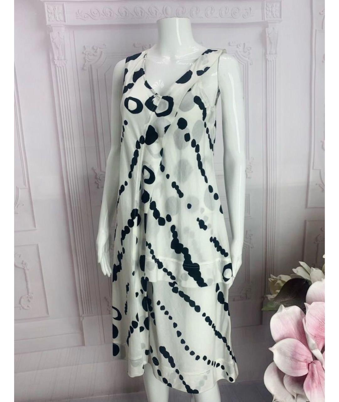 LIVIANA CONTI Белое хлопковое повседневное платье, фото 8