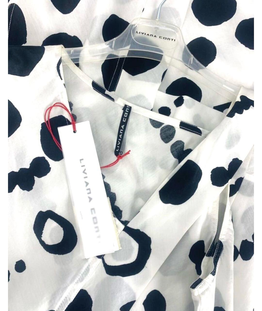 LIVIANA CONTI Белое хлопковое повседневное платье, фото 3
