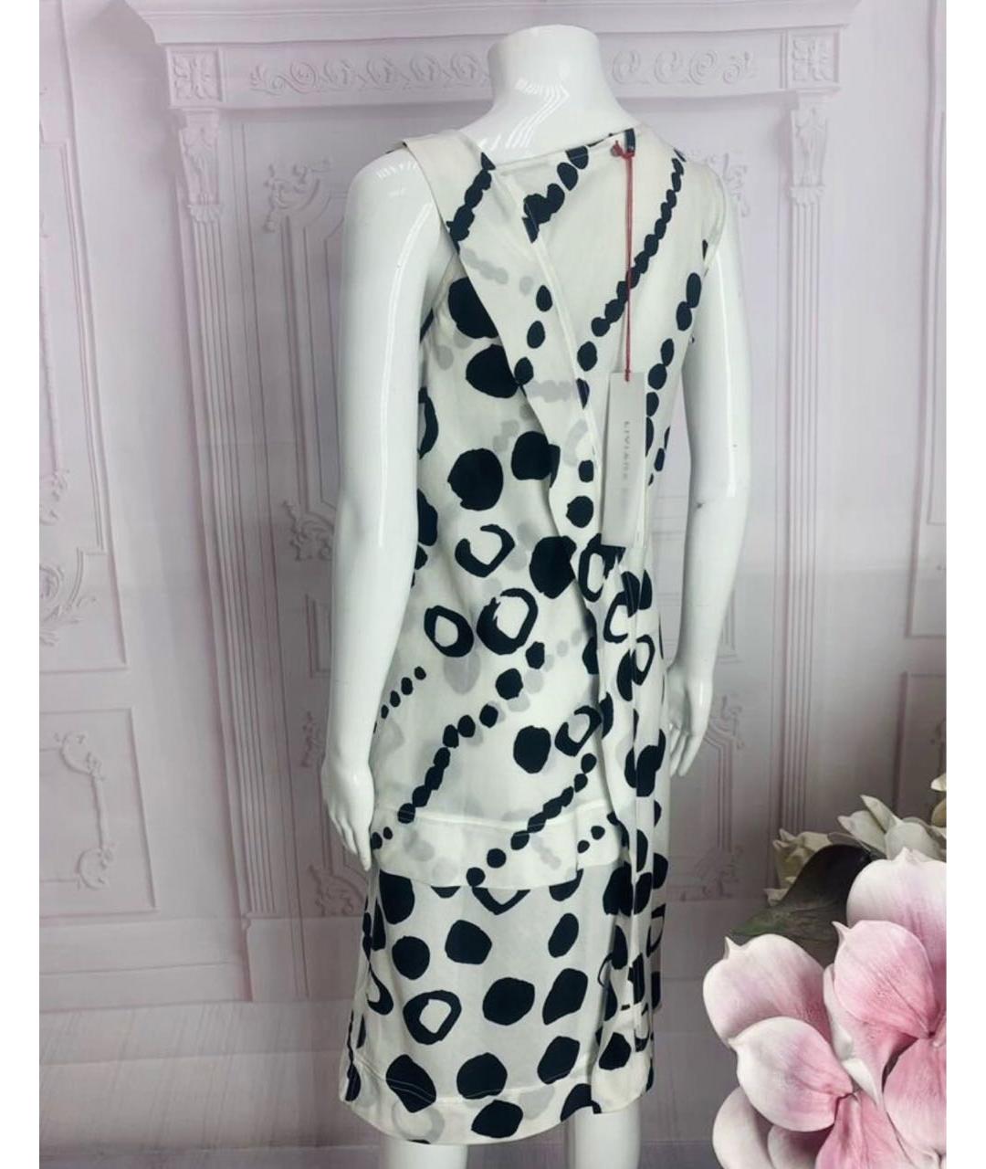 LIVIANA CONTI Белое хлопковое повседневное платье, фото 2