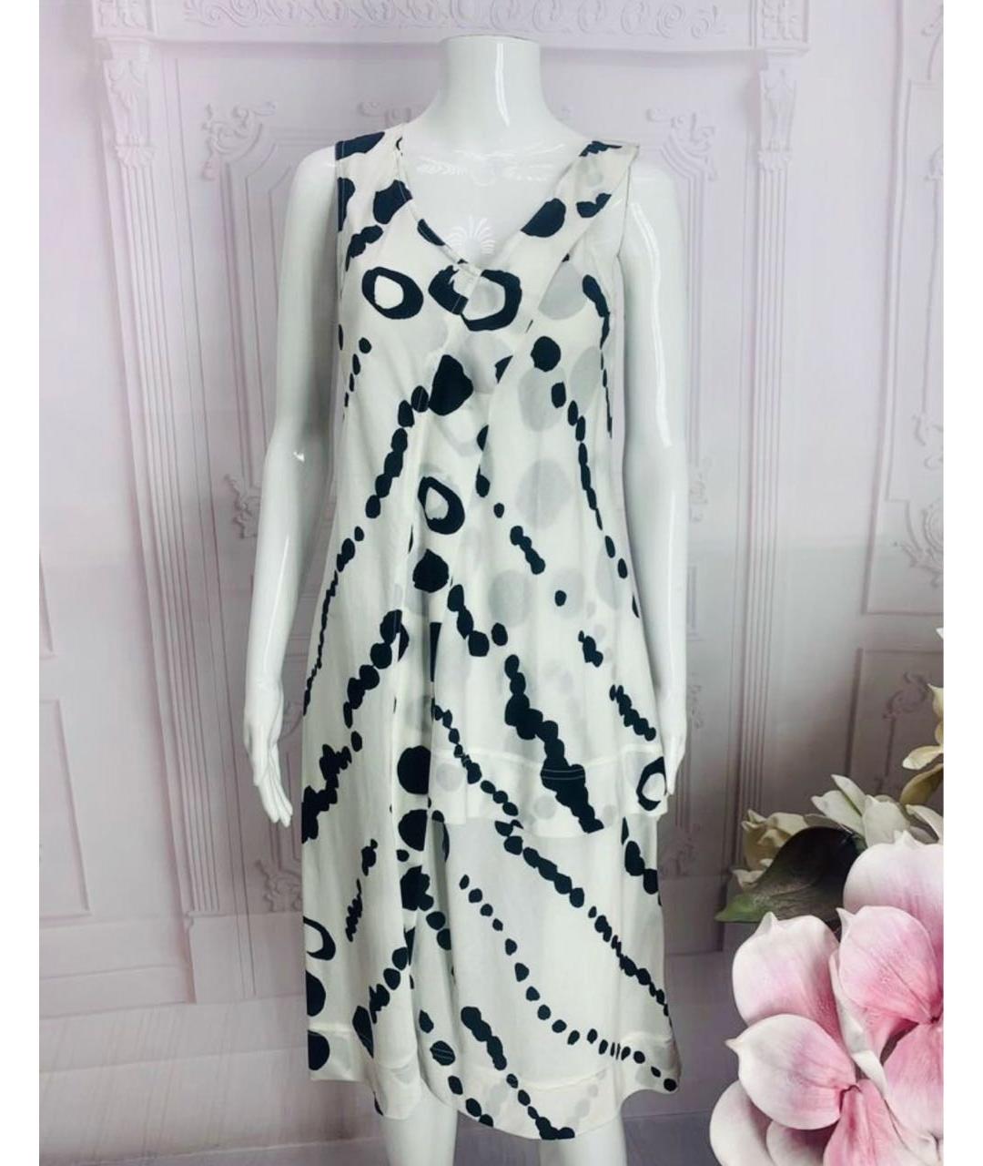 LIVIANA CONTI Белое хлопковое повседневное платье, фото 6