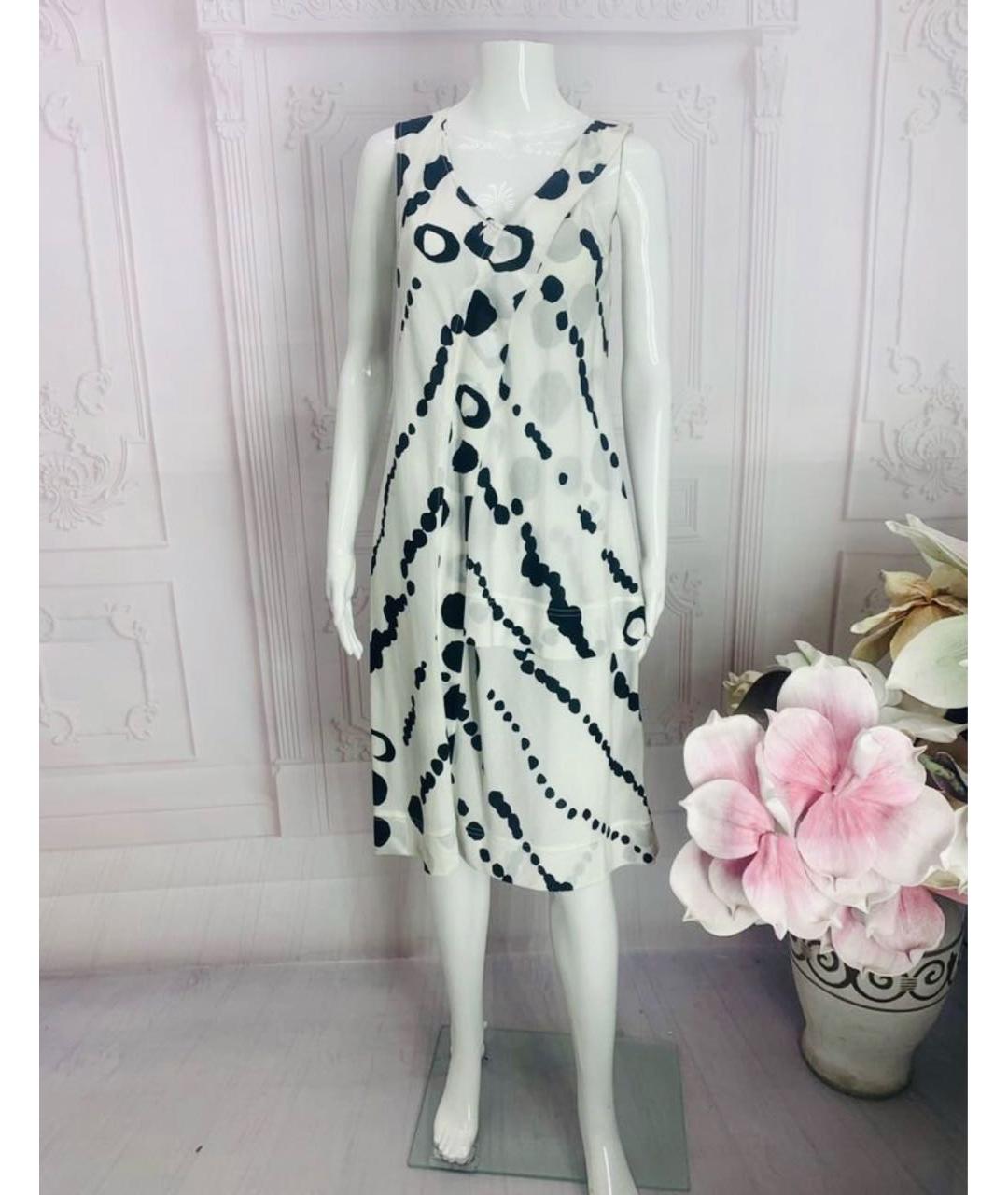 LIVIANA CONTI Белое хлопковое повседневное платье, фото 5