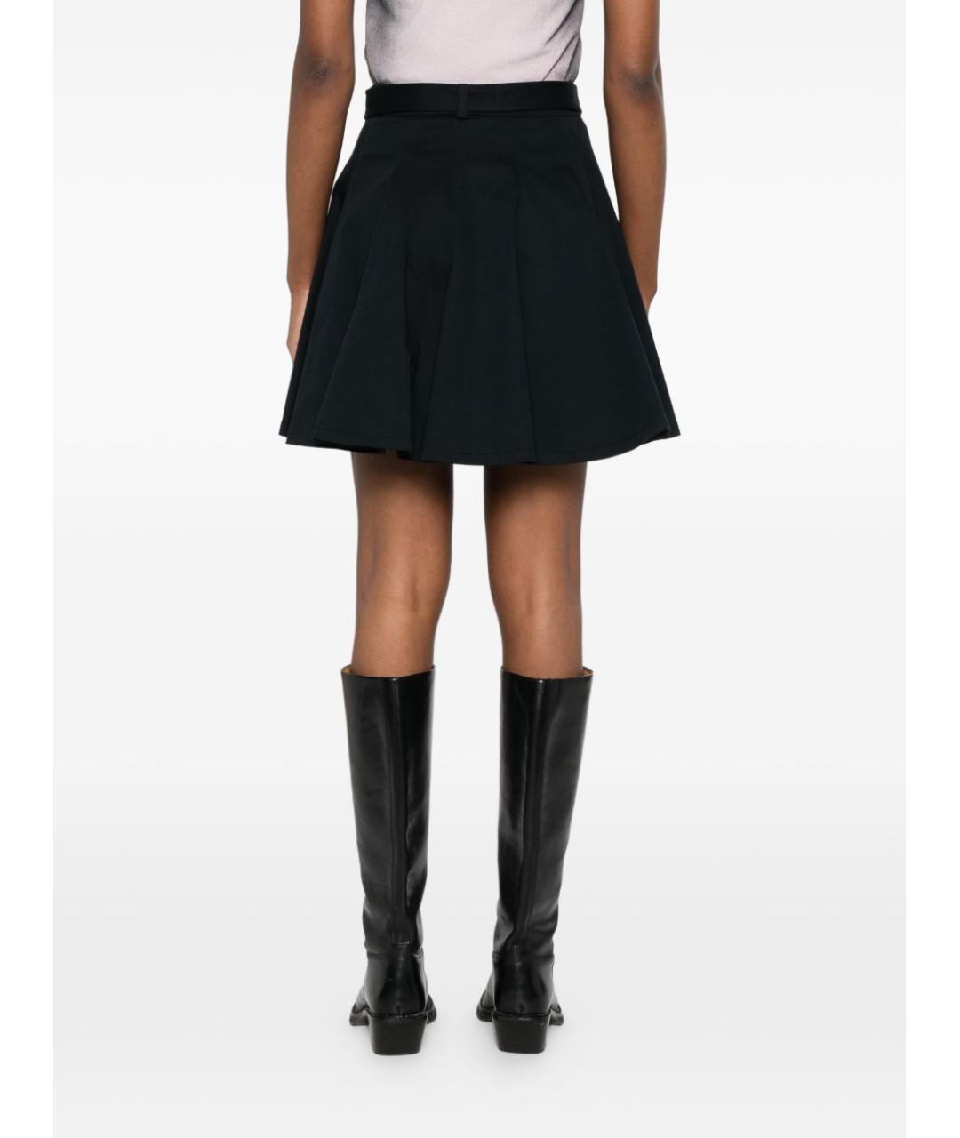 VERSACE JEANS COUTURE Черная хлопковая юбка мини, фото 3