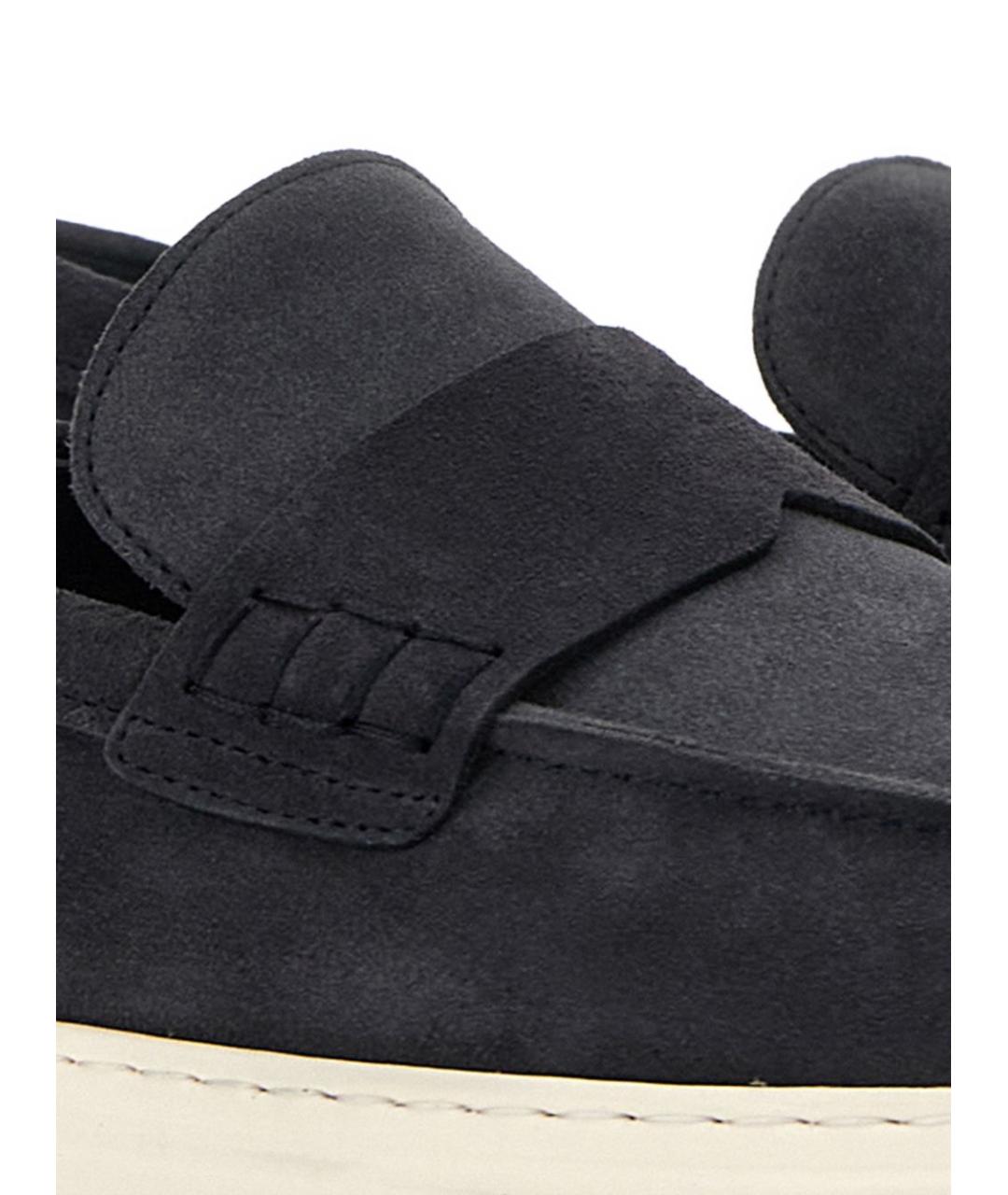 HOGAN Темно-синие замшевые лоферы, фото 2