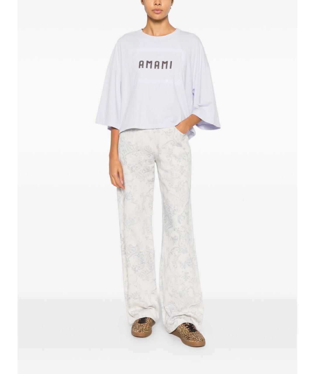 FORTE FORTE Мульти хлопковые прямые брюки, фото 3