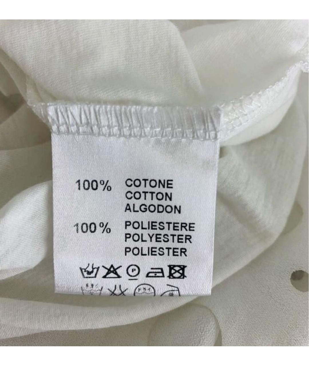 LIVIANA CONTI Белое хлопковое повседневное платье, фото 6