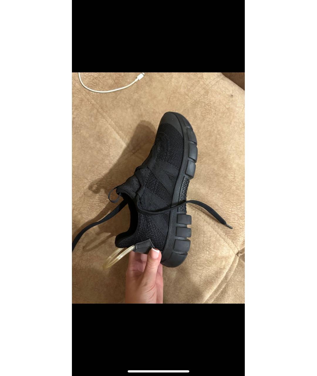 ARMANI EXCHANGE Черные текстильные кроссовки, фото 2