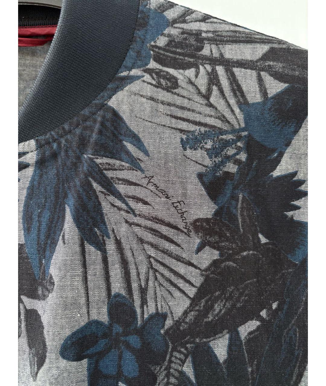 ARMANI EXCHANGE Темно-синяя хлопко-эластановая куртка, фото 3