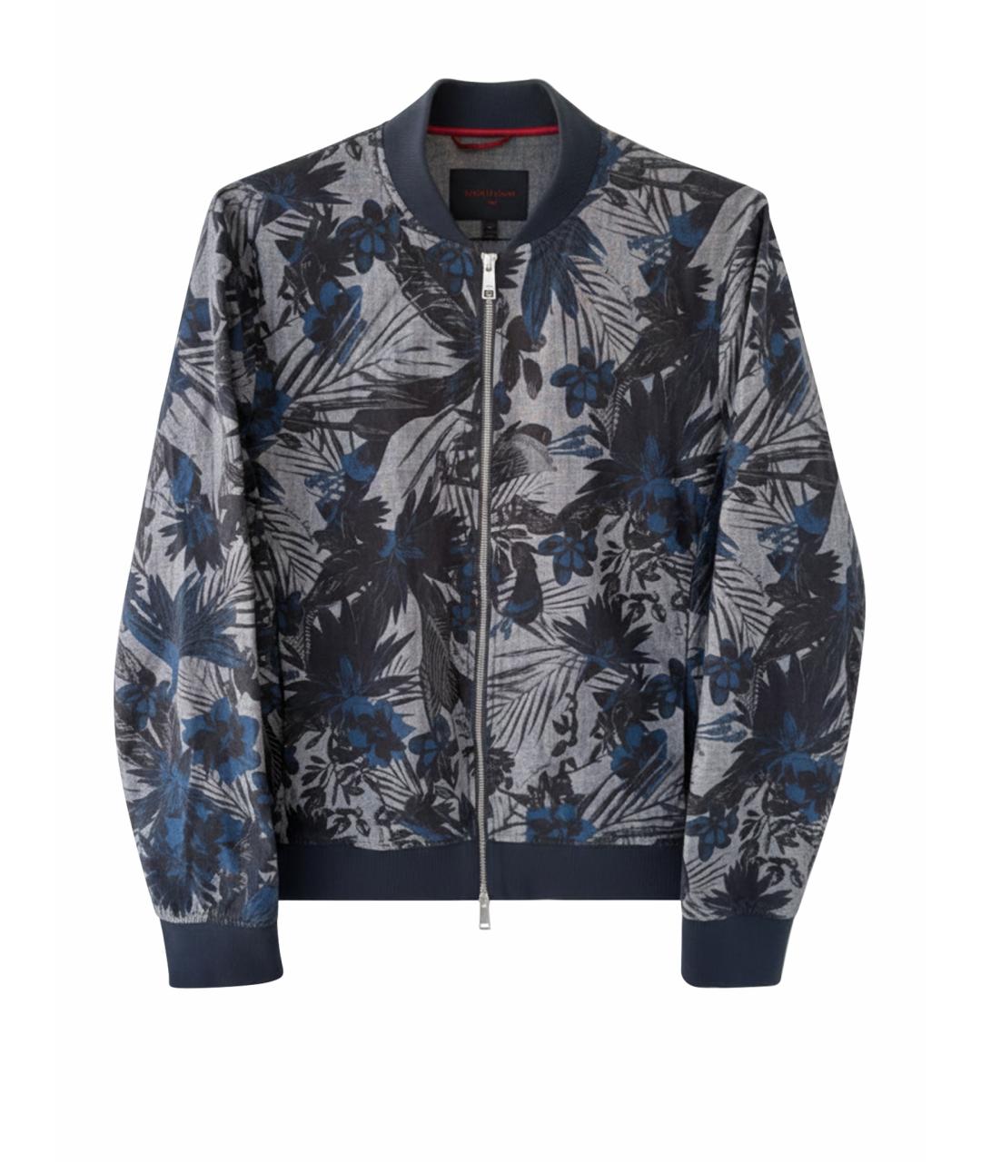 ARMANI EXCHANGE Темно-синяя хлопко-эластановая куртка, фото 1