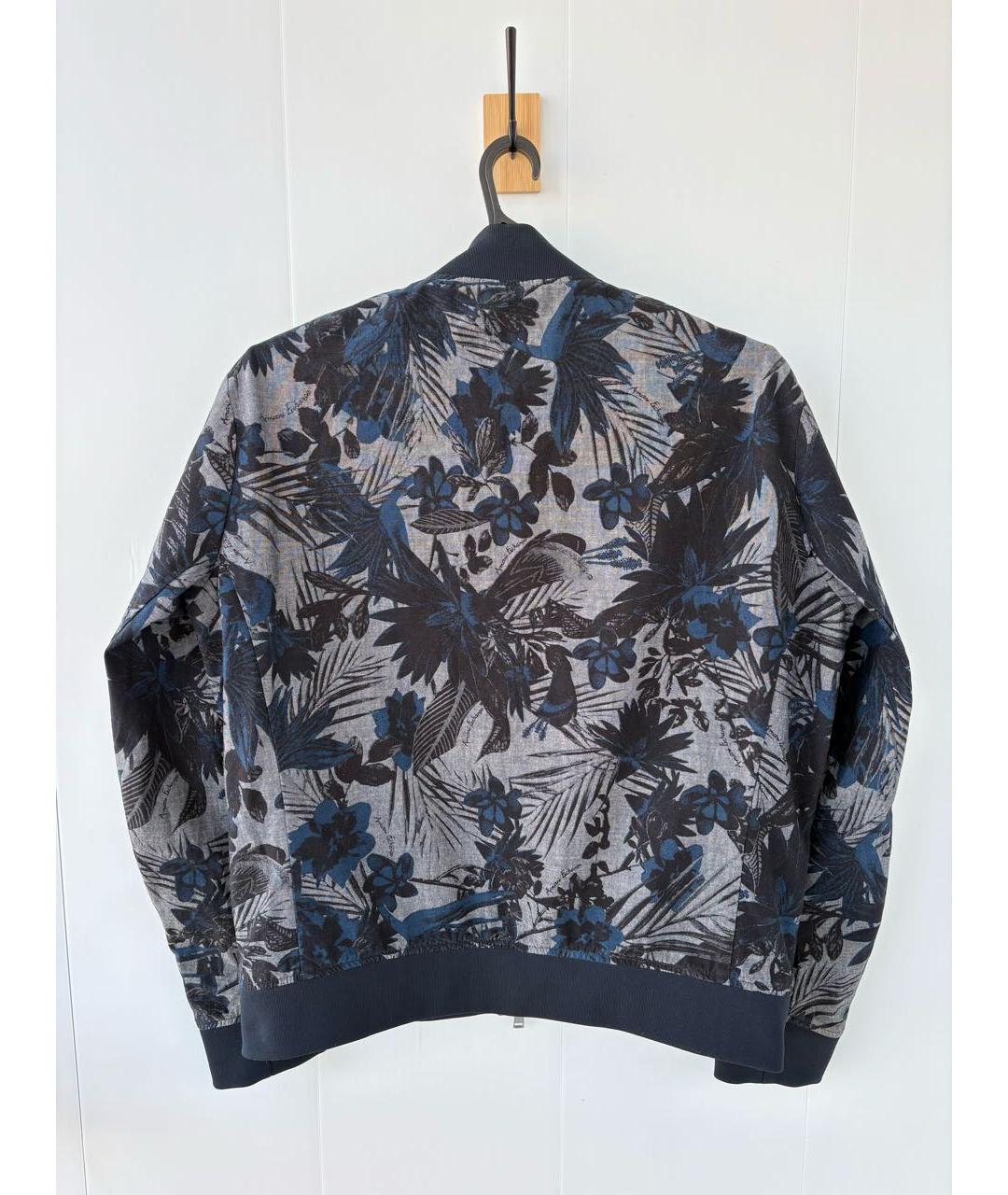 ARMANI EXCHANGE Темно-синяя хлопко-эластановая куртка, фото 2