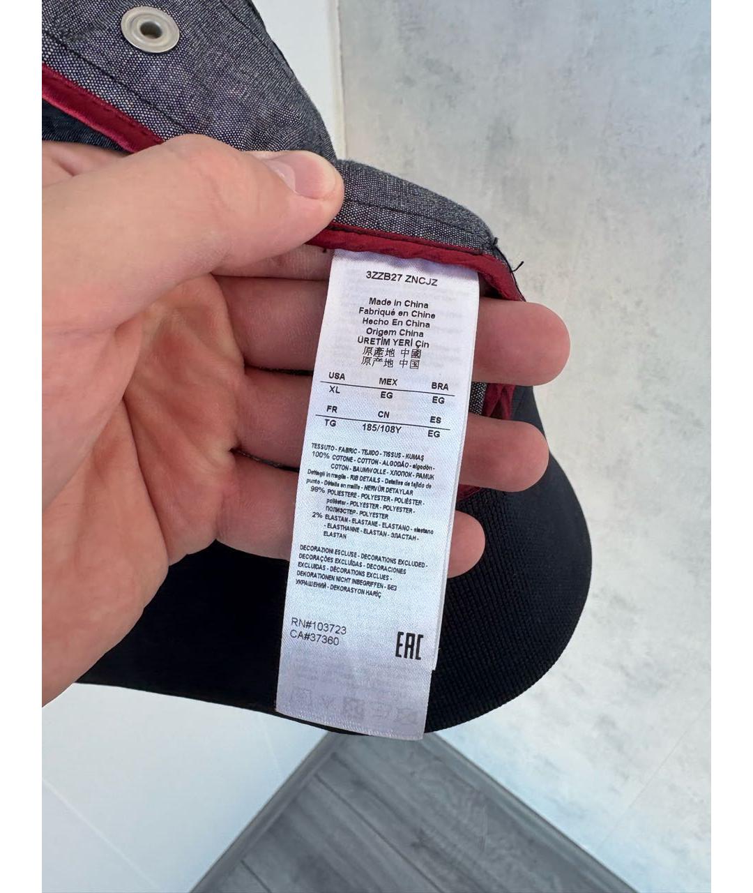 ARMANI EXCHANGE Темно-синяя хлопко-эластановая куртка, фото 6