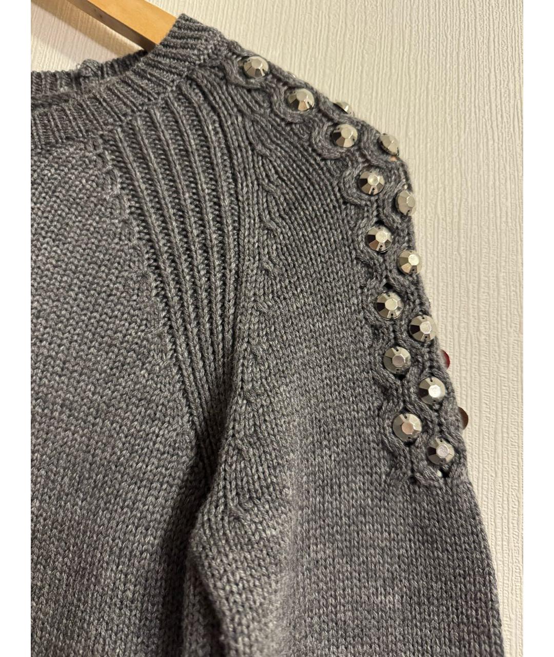 SANDRO Серый полиэстеровый джемпер / свитер, фото 7