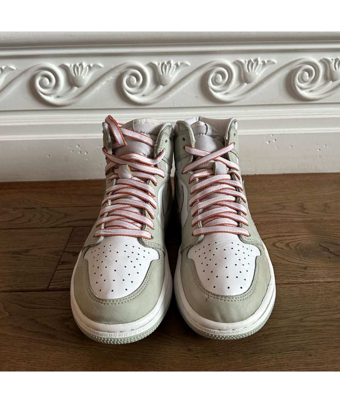 JORDAN Бежевые кожаные кроссовки, фото 3