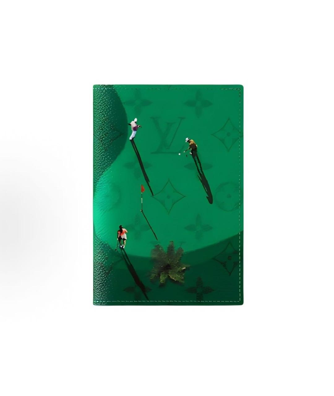 LOUIS VUITTON Зеленый кардхолдер, фото 3