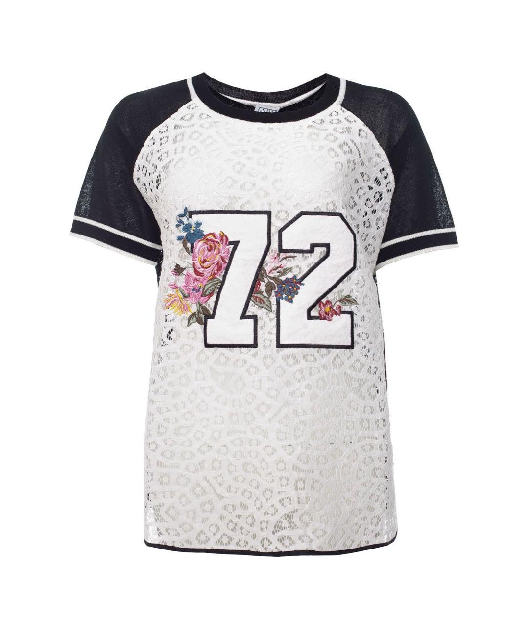 TWIN-SET Мульти хлопковая футболка, фото 1