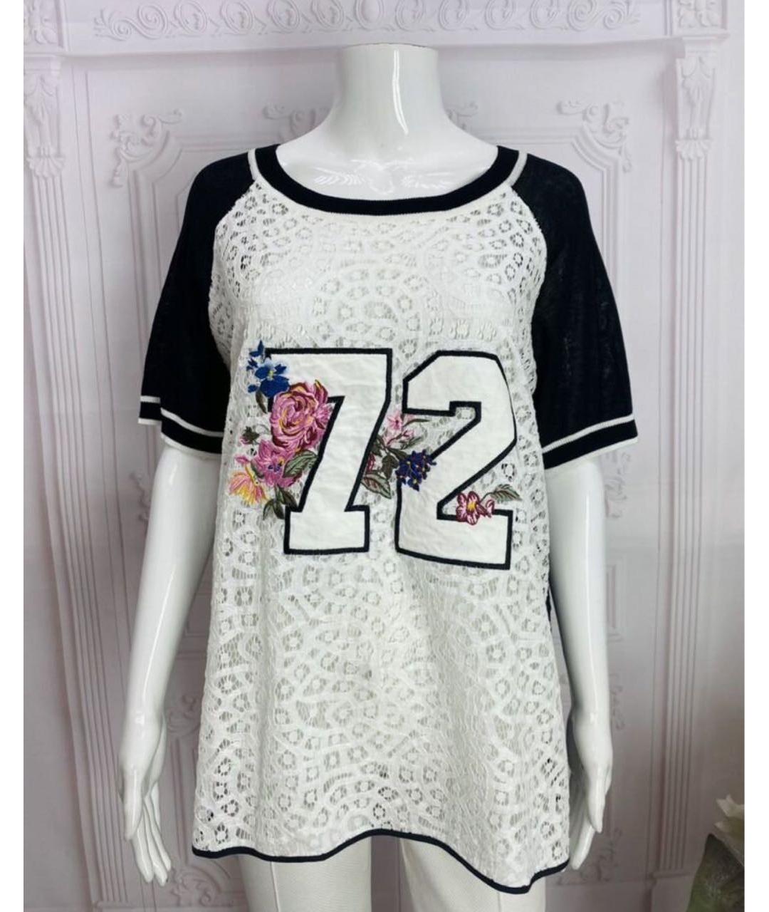 TWIN-SET Мульти хлопковая футболка, фото 6