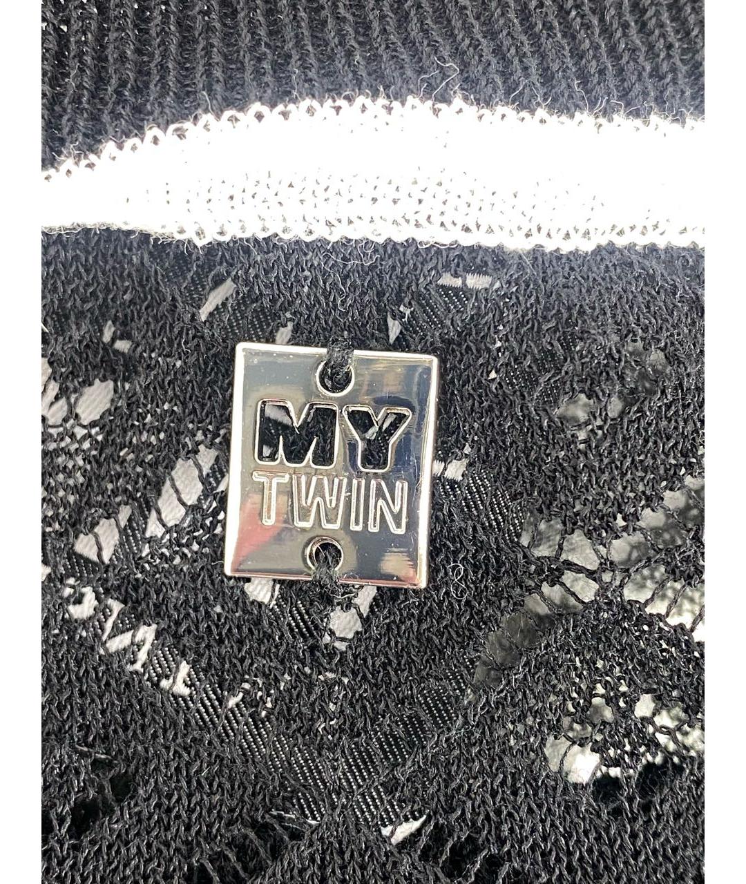 TWIN-SET Мульти хлопковая футболка, фото 4