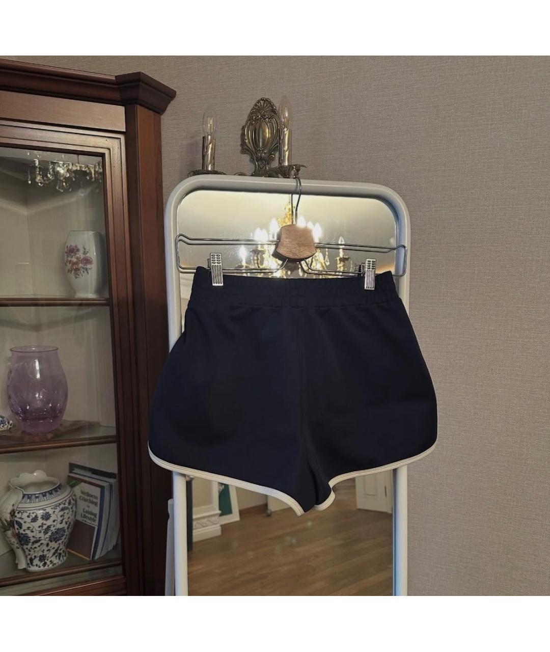 SPORTY AND RICH Темно-синие хлопковые шорты, фото 4