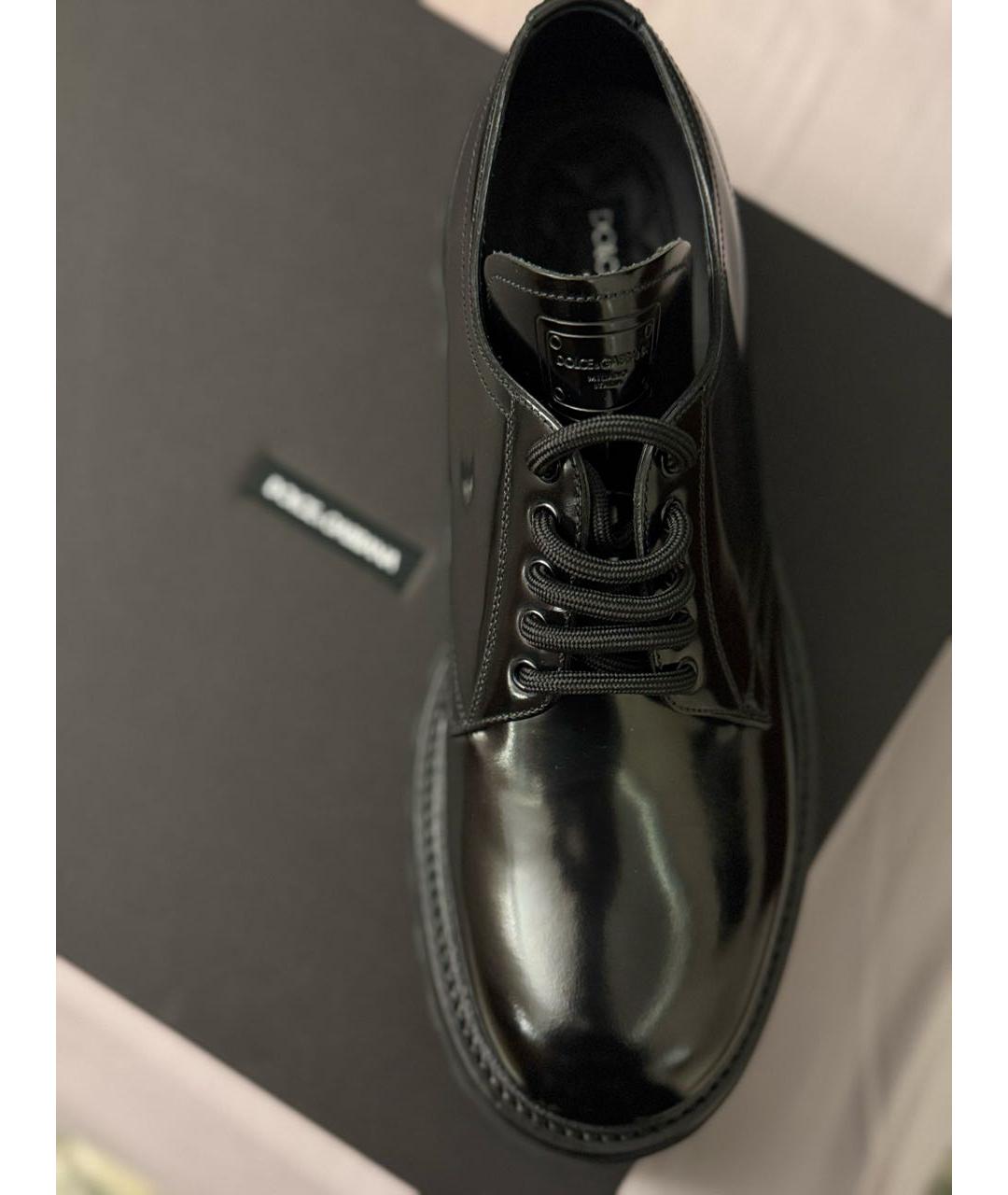 DOLCE&GABBANA Черные туфли из лакированной кожи, фото 2