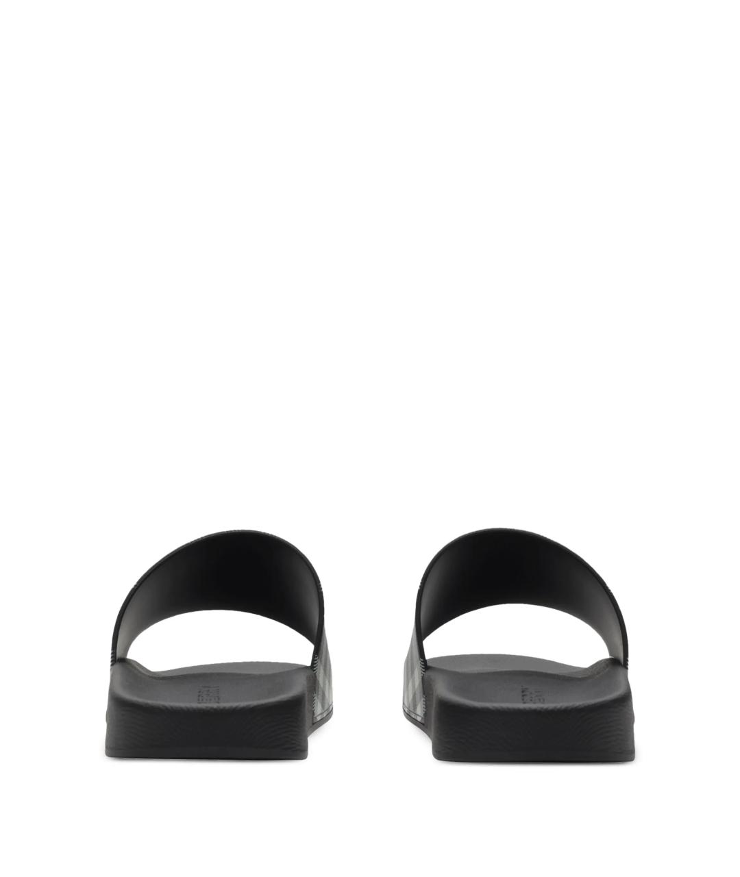 BURBERRY Черные шлепанцы, фото 3