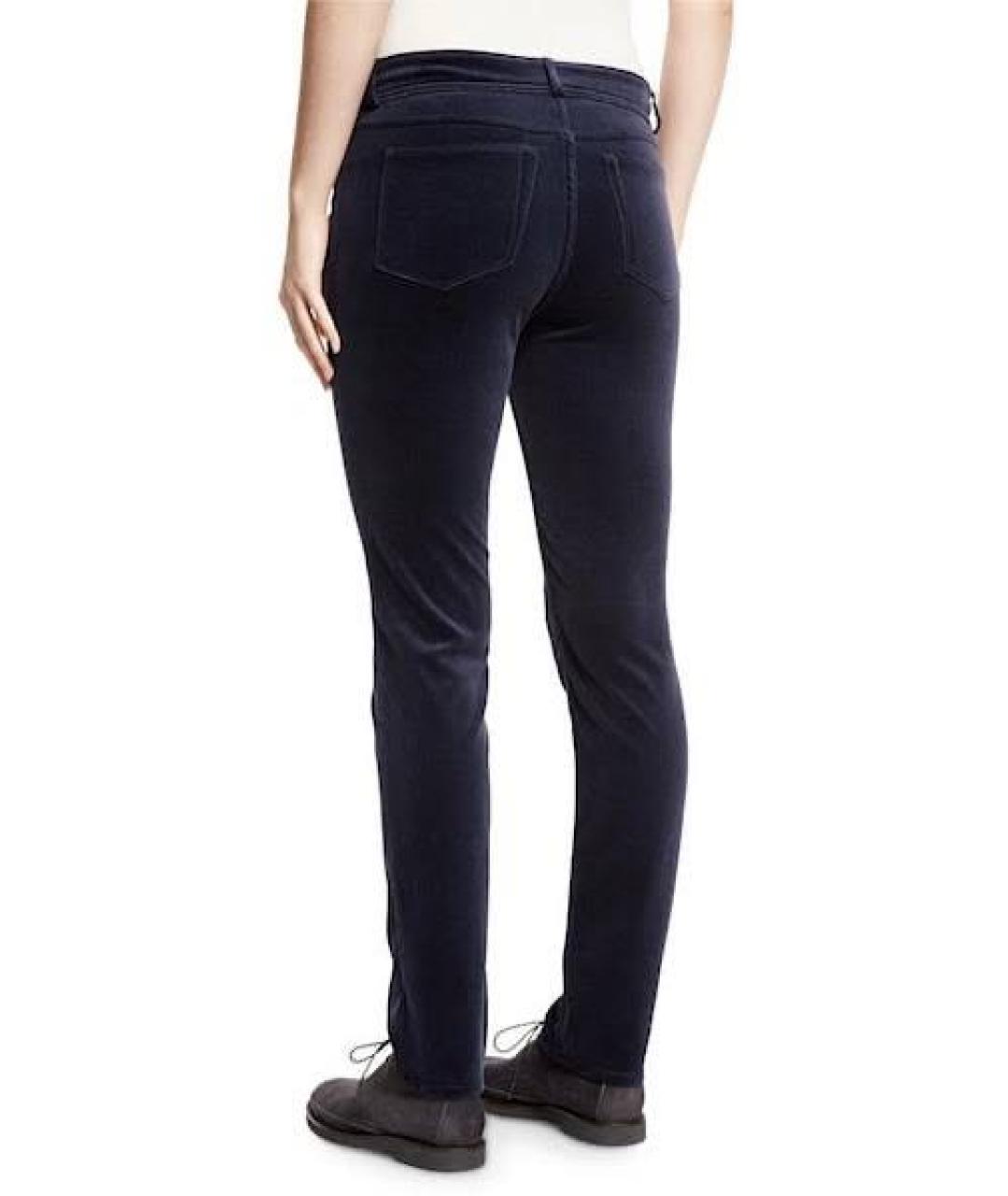 LORO PIANA Серые хлопко-эластановые брюки узкие, фото 3