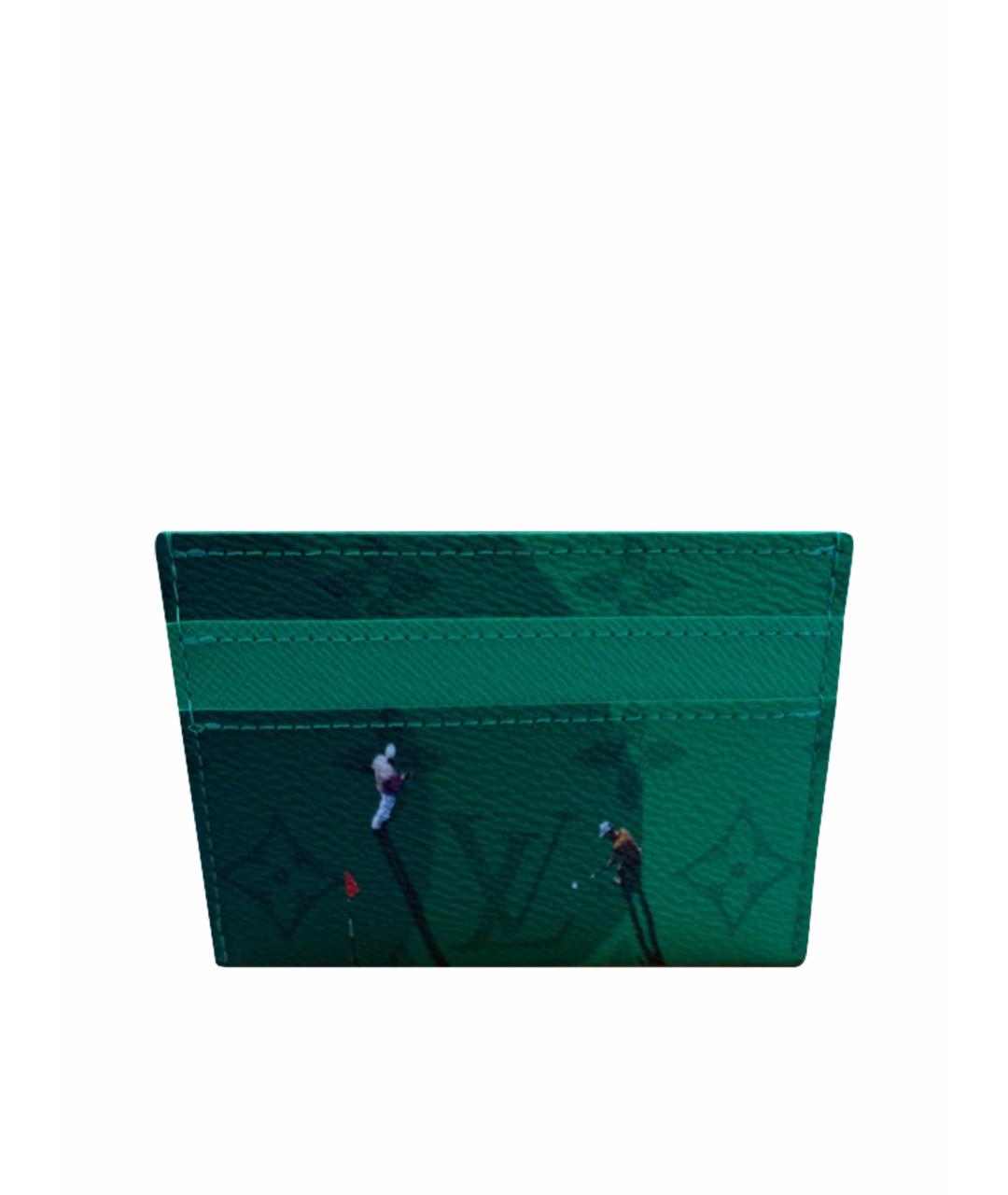 LOUIS VUITTON Зеленый кардхолдер, фото 1