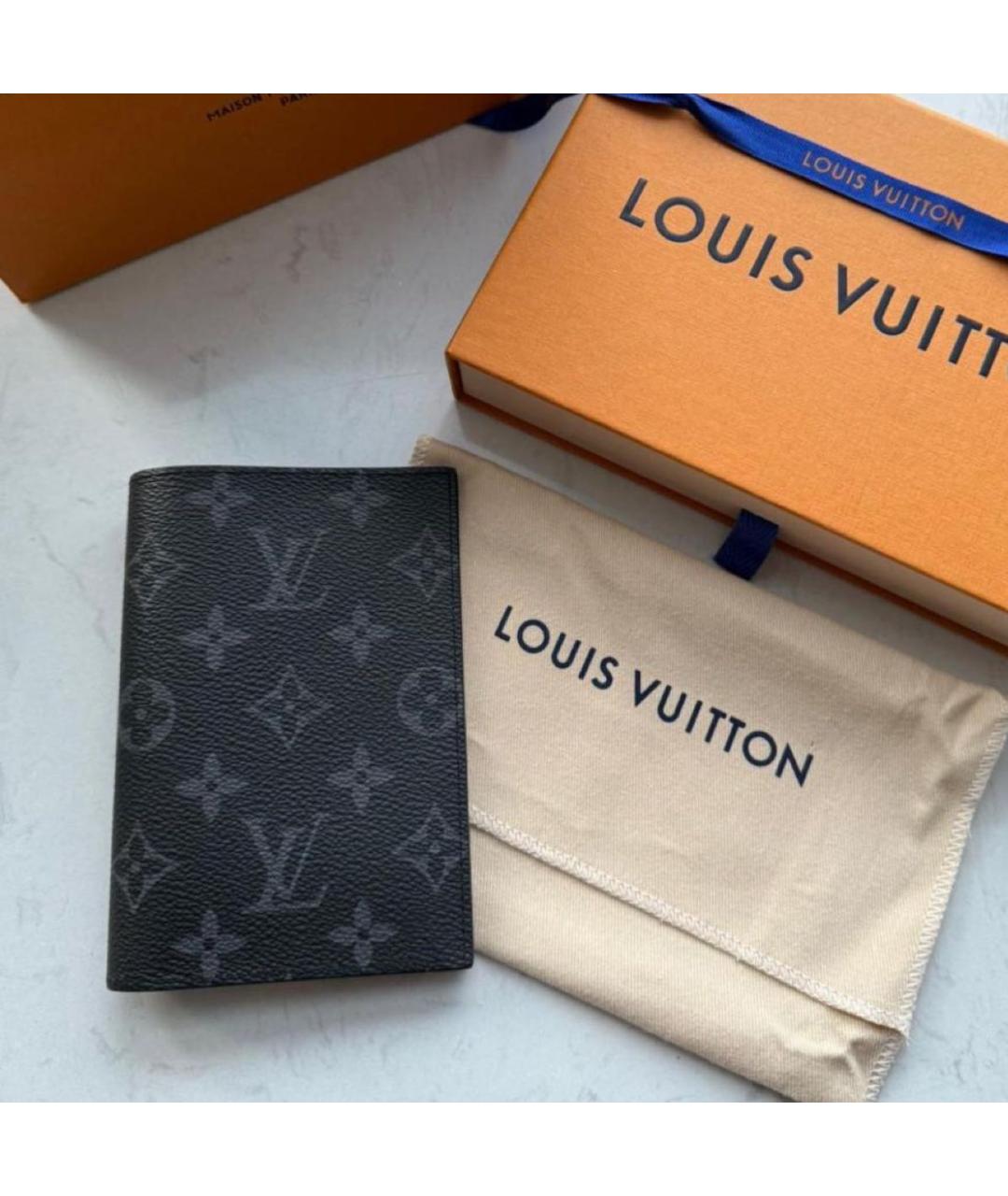 LOUIS VUITTON Черный кардхолдер, фото 2
