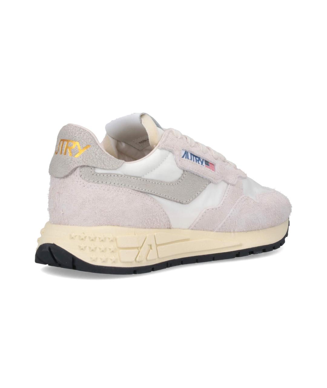 AUTRY Серые кожаные кроссовки, фото 4