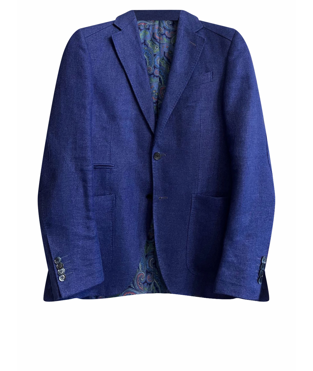 PATRICK HELLMANN Синий льняной пиджак, фото 1