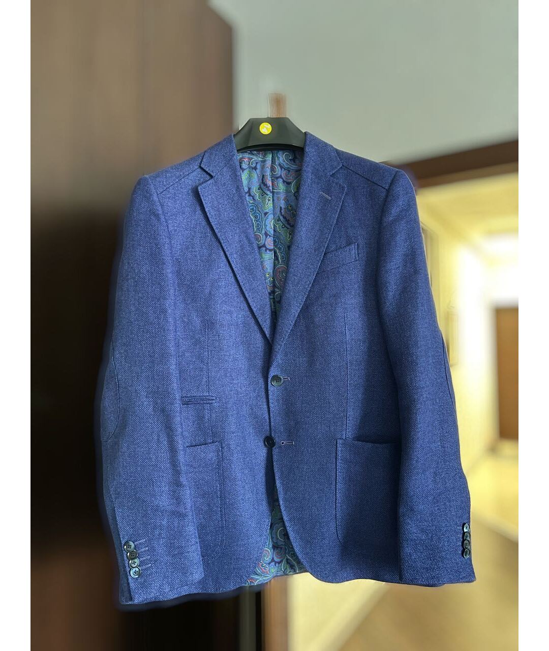 PATRICK HELLMANN Синий льняной пиджак, фото 2