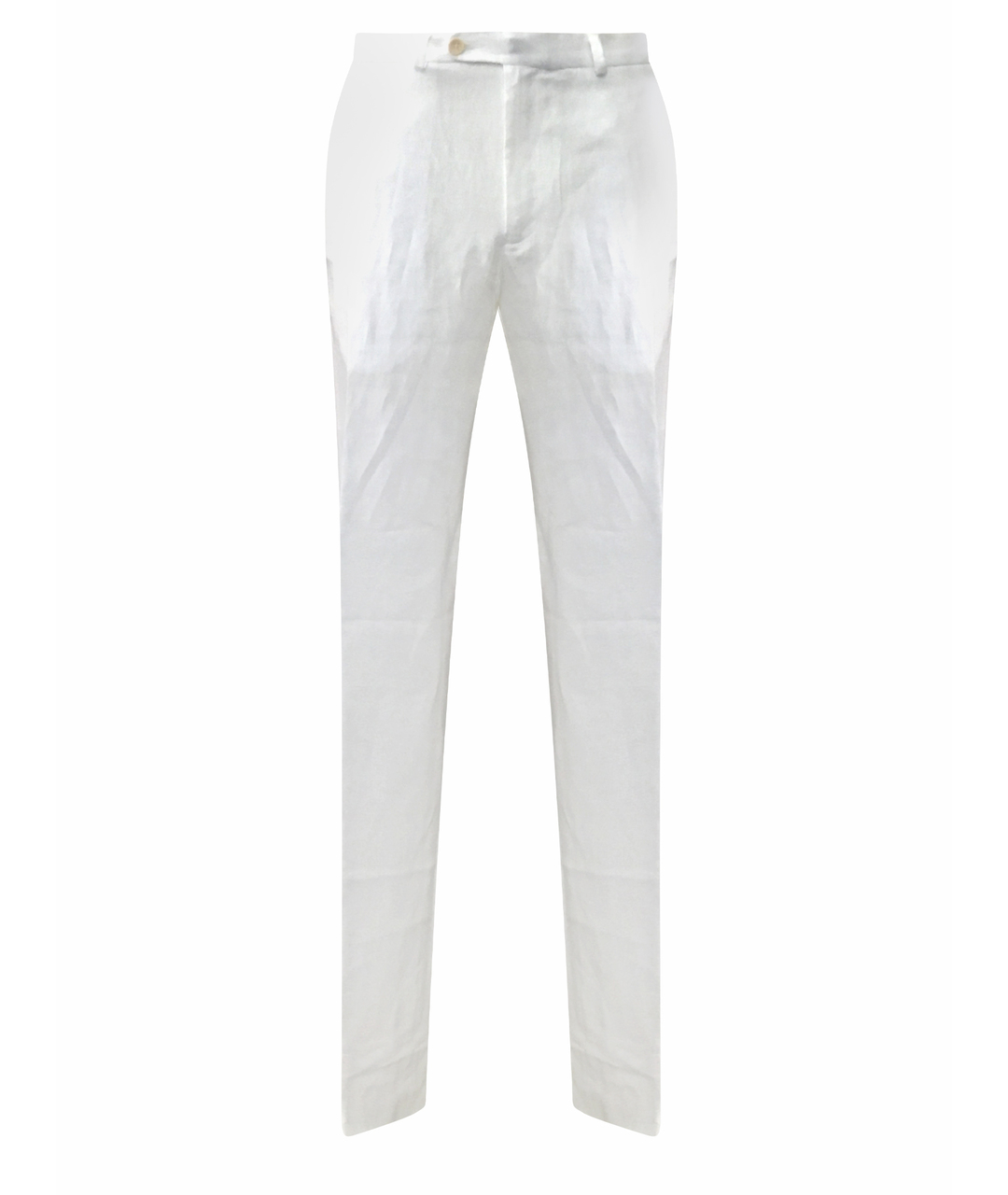 AZZARO Белые льняные повседневные брюки, фото 1